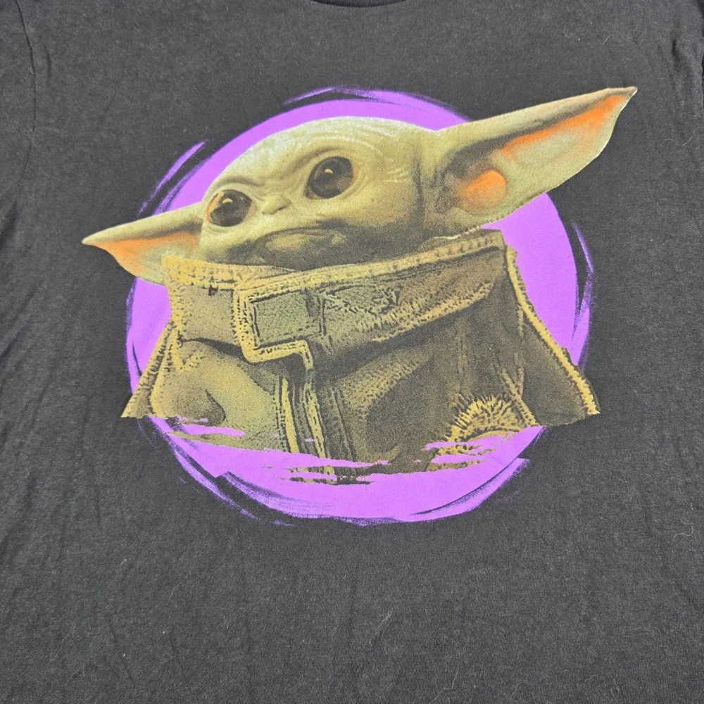 Star Wars Fifth Sun T-Shirt Mens Medium Black Excellent Baby Yoda Grogu‎ Graphic